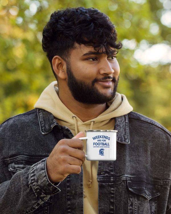 Weekends are for Football Enamel Mug