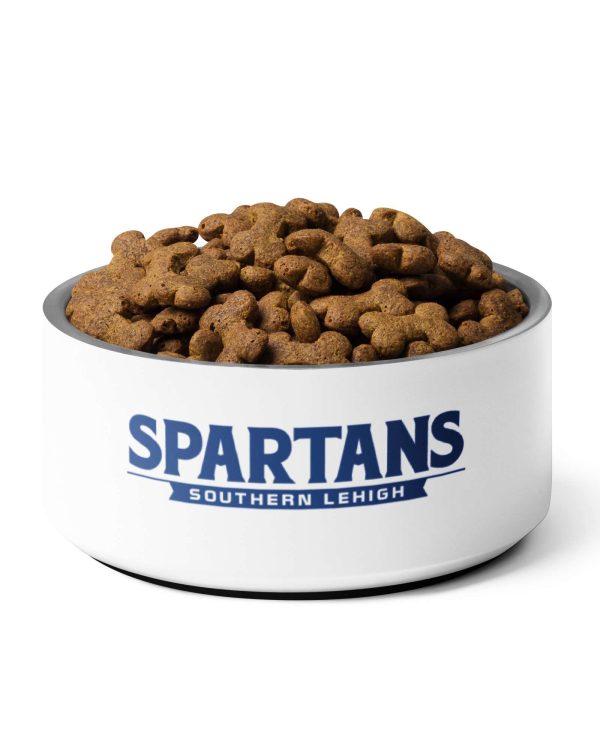 White Spartans Pet Bowl