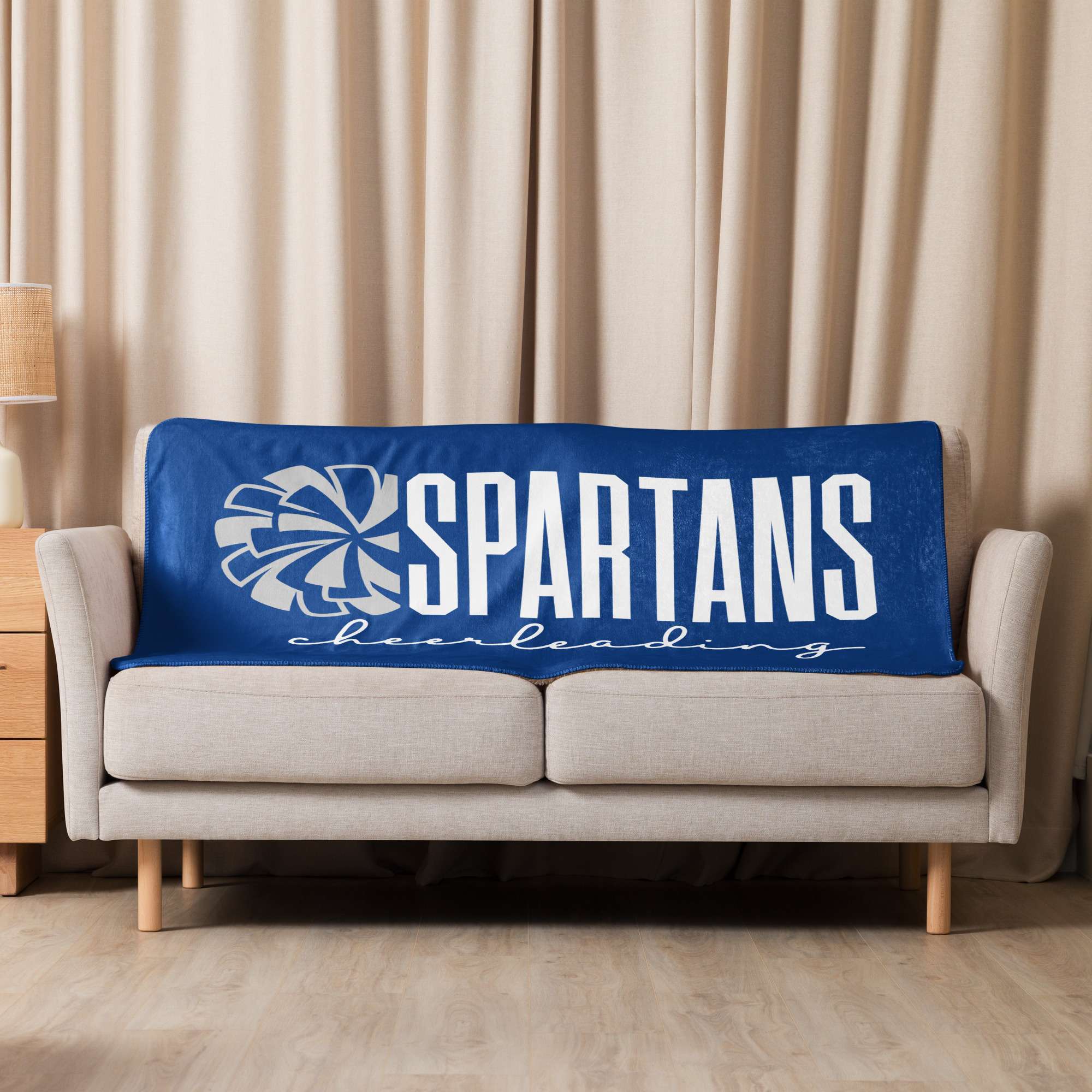 Spartans Cheer Sherpa Blanket