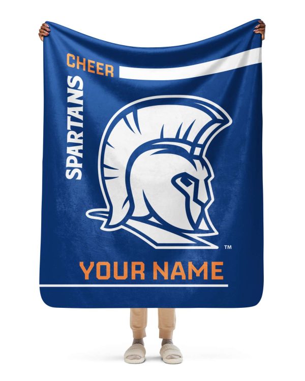 Personalized Cheer Sherpa Blanket