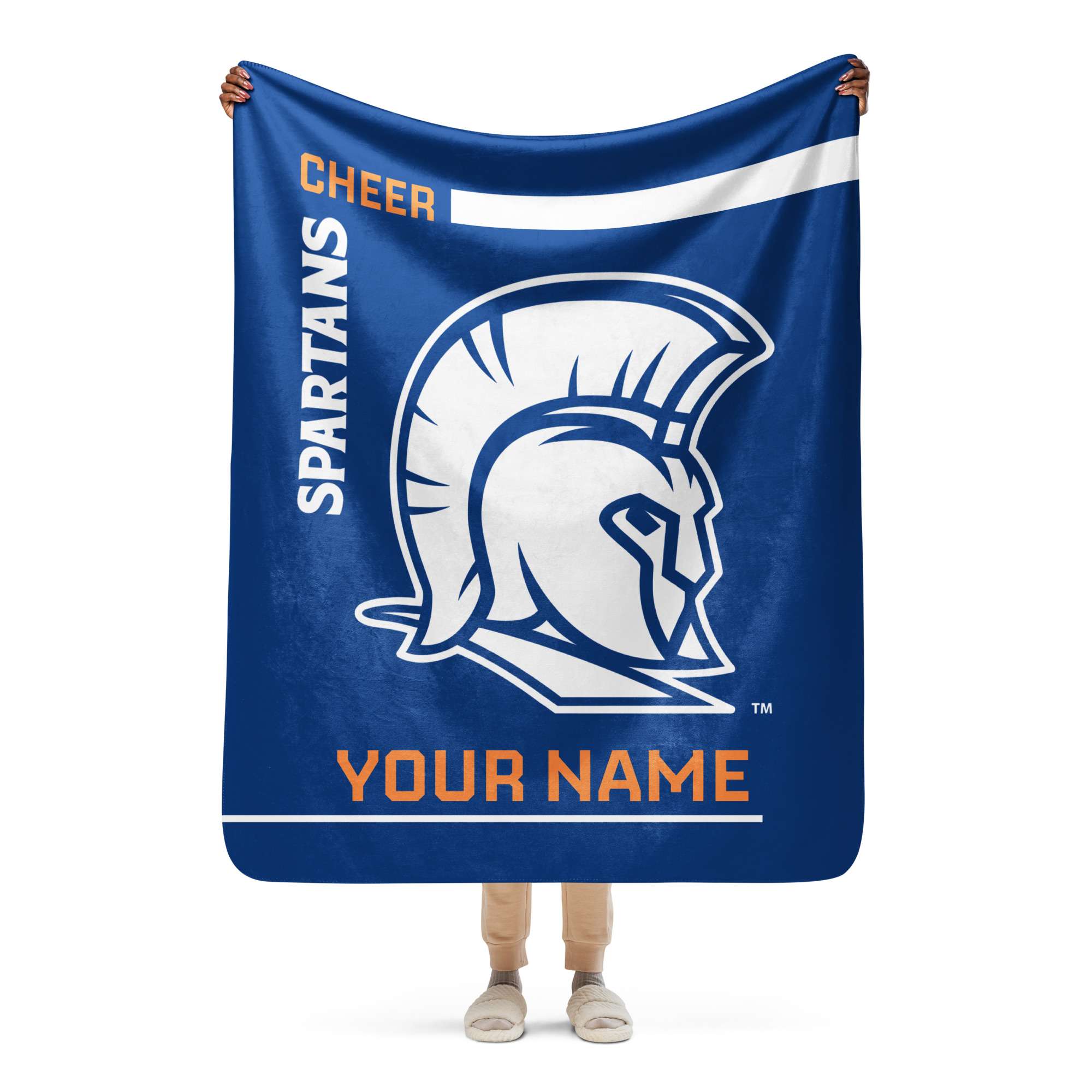Personalized Cheer Sherpa Blanket