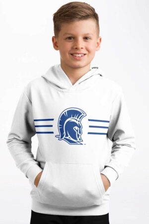 Traditional White Youth Hoodie