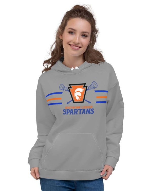 LAX Grey Stripe Unisex Hoodie