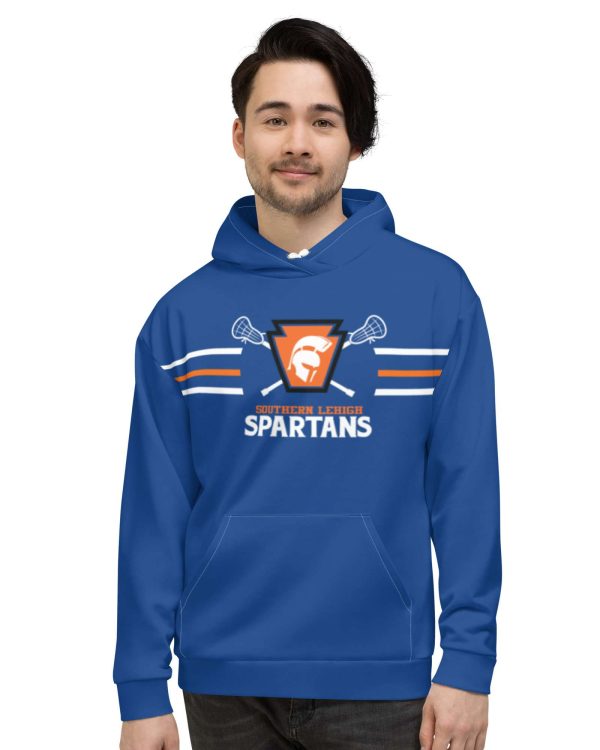 LAX Blue Stripe Unisex Hoodie