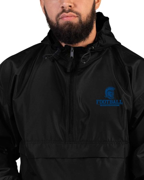 Football Embroidered Champion Packable Jacket