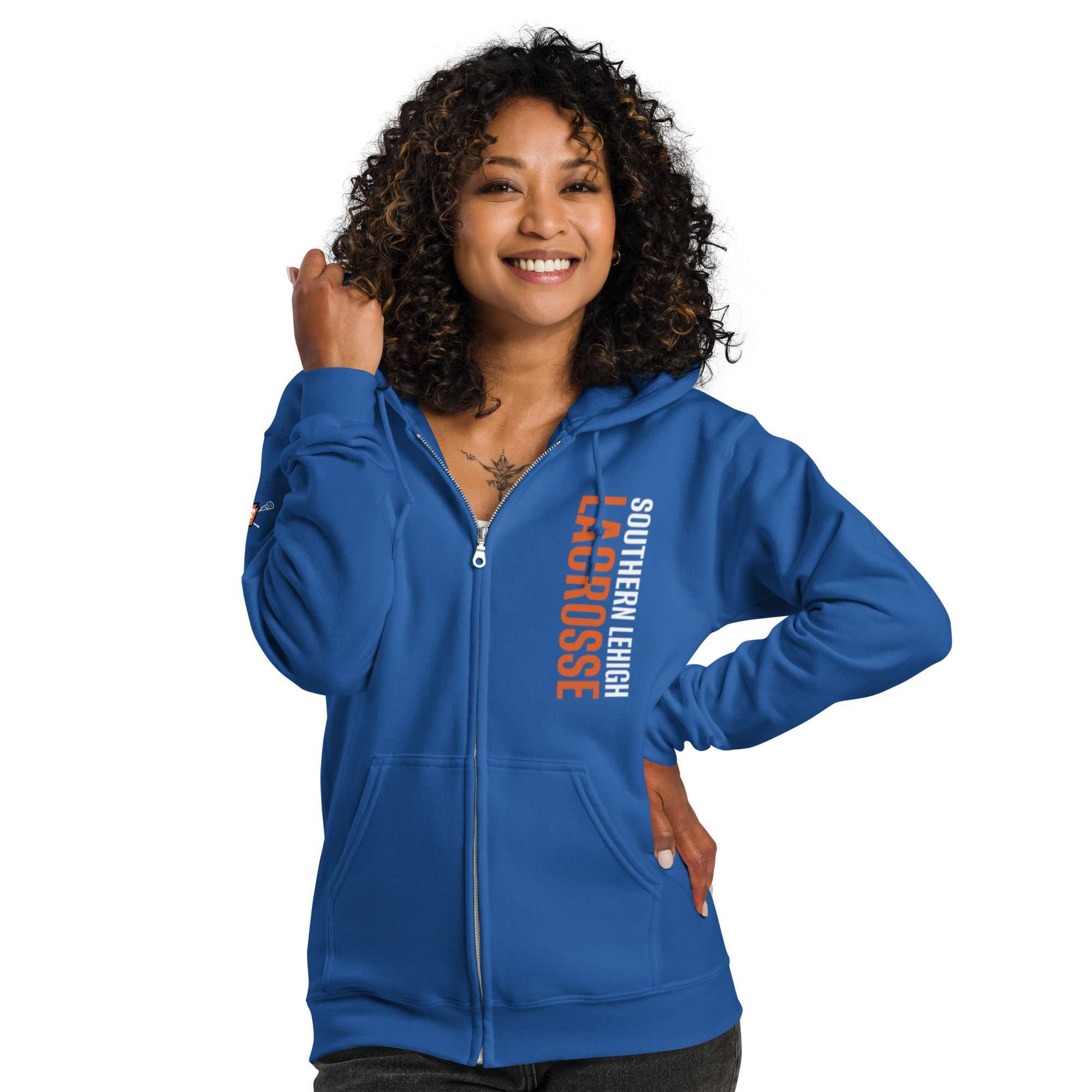 LAX Unisex Heavy Blend Zip Hoodie
