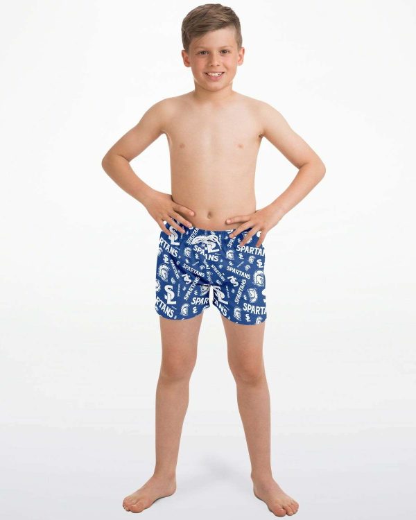 Boys Patterned Swim Trunks