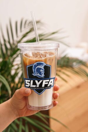 SLYFA Clear plastic tumbler