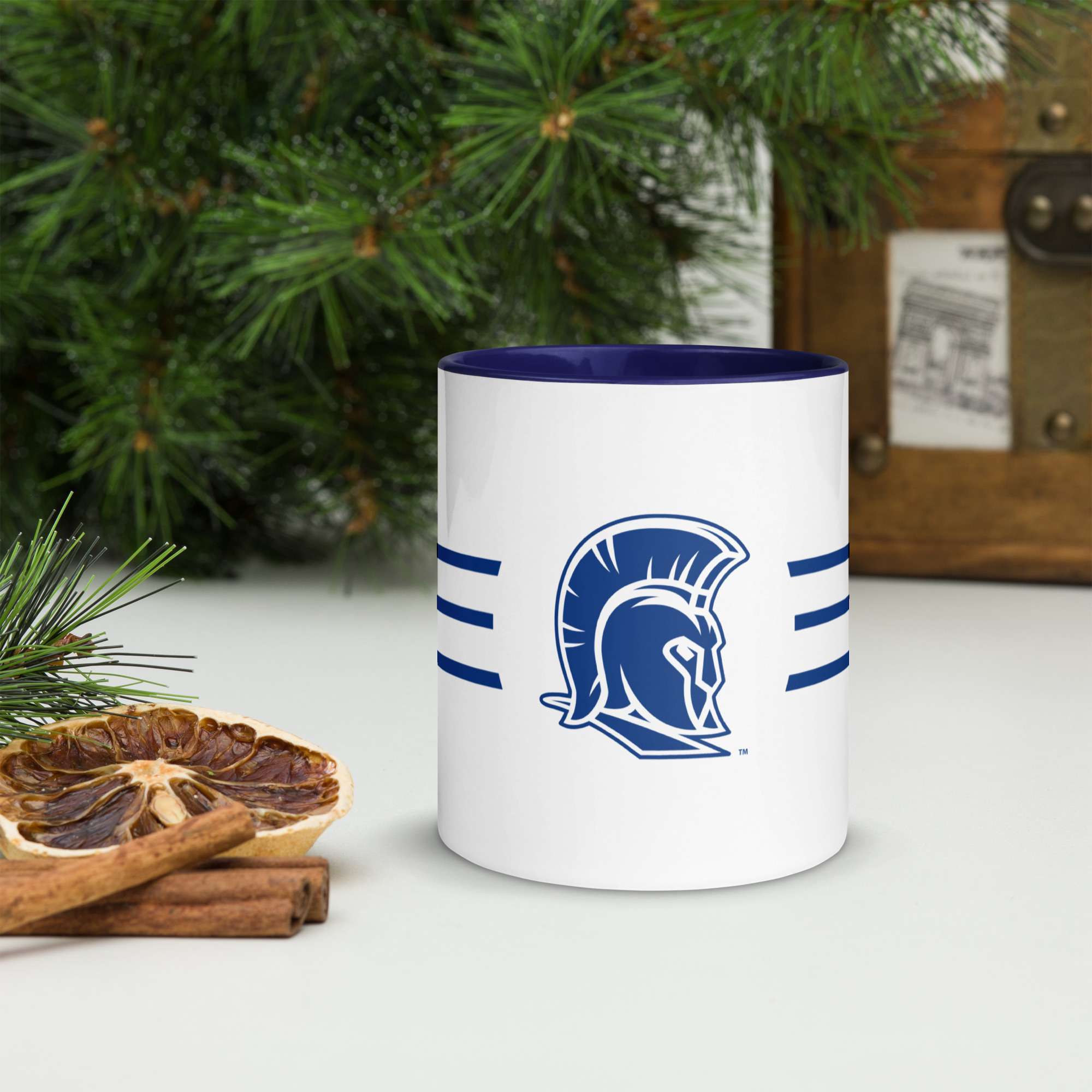 Spartan Stripe Mug with Color Inside
