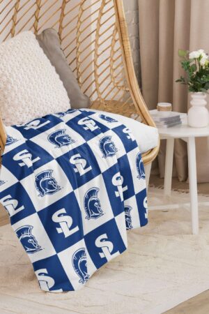 Spartan Checkerboard Sherpa Blanket