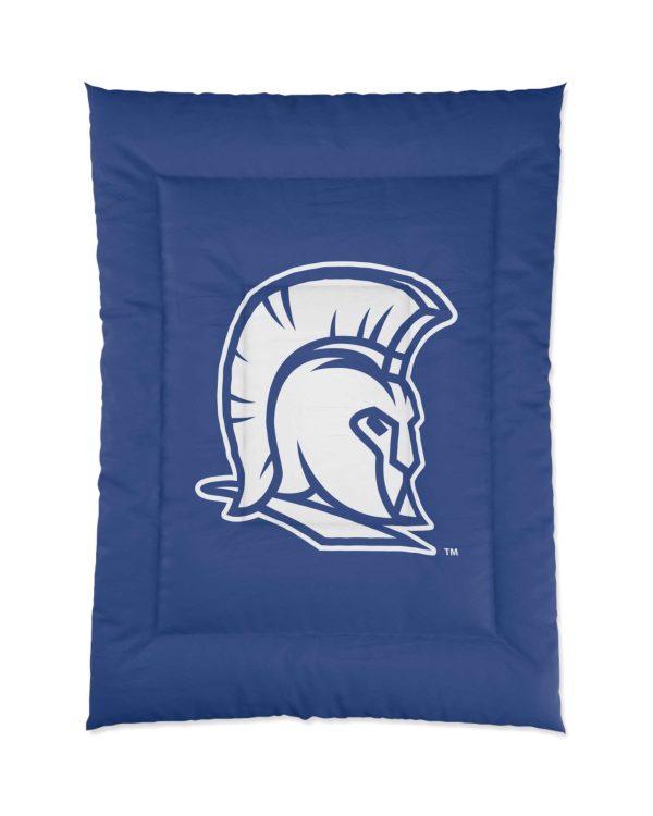 Blue and White Spartan Comforter