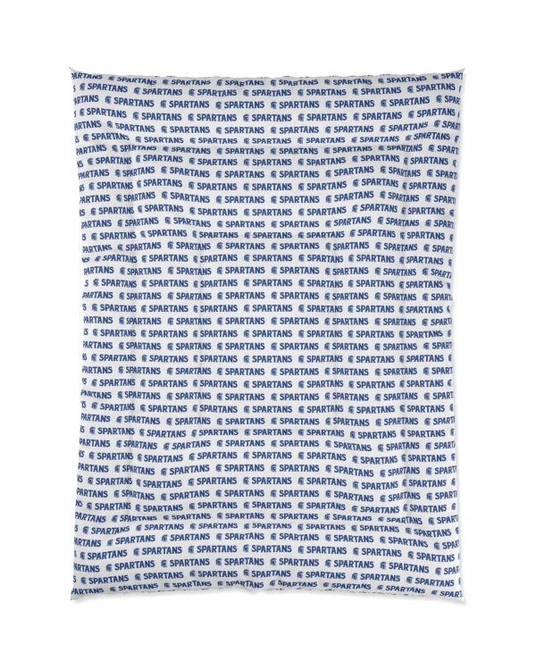 White Spartan Pattern Comforter