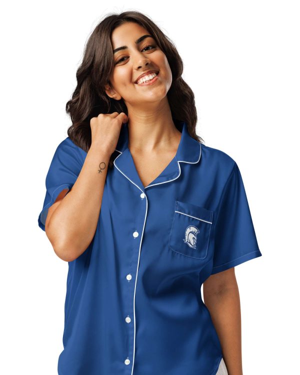 Women’s Spartans short sleeve pajama top