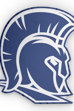 Spartan Helmet Custom Shaped Pillow — Team Mascot Accent Cushion